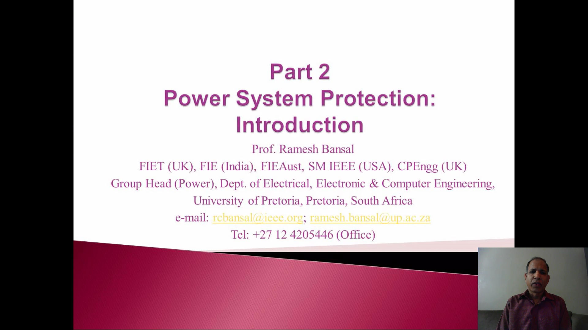 Advancements in Power System Protection Pt. II