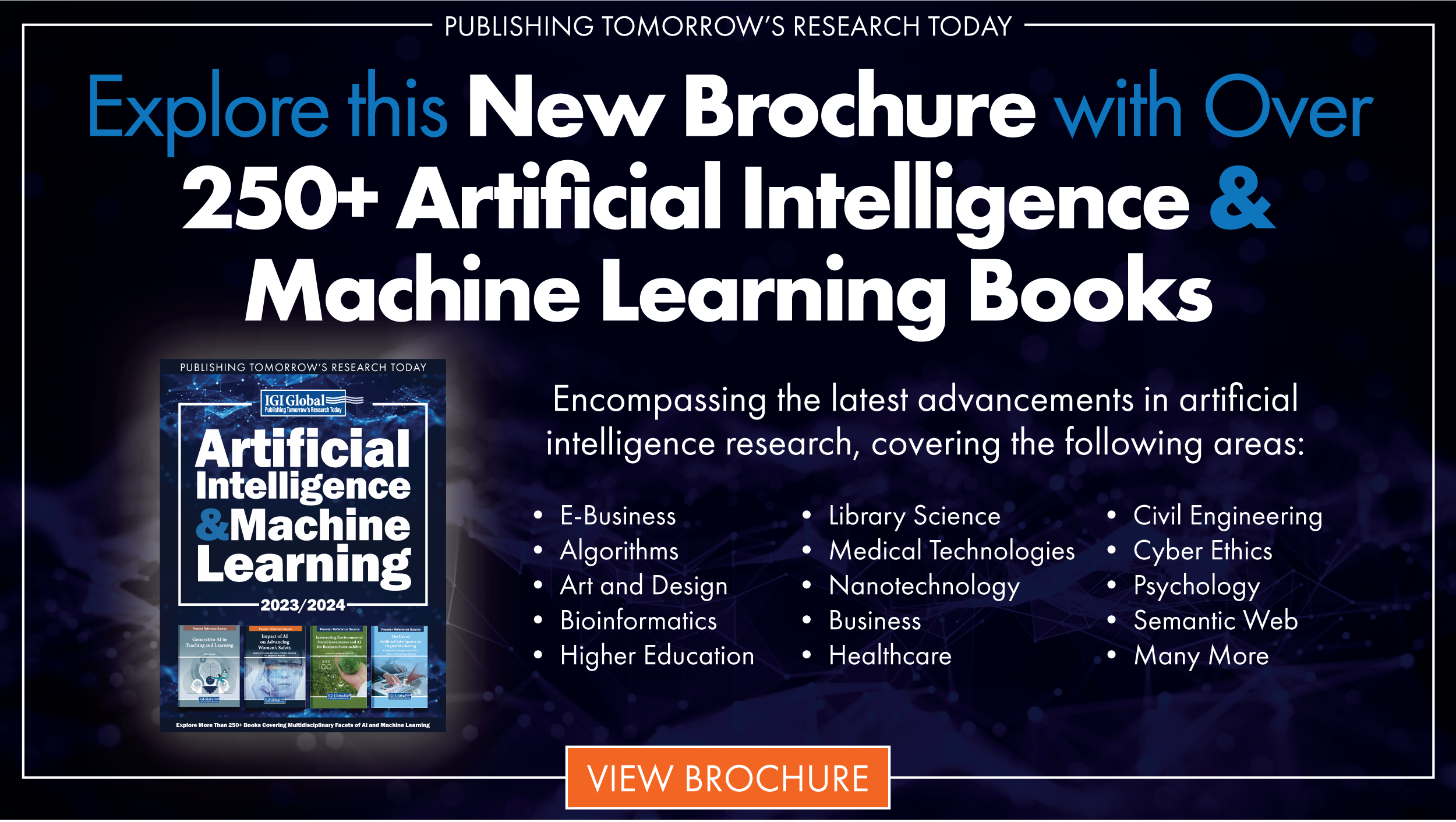 Transform your library into a wealth of knowledge on all things Artificial Intelligence and Machine Learning. Empower students and faculty to prepare for a future filled with cutting edge technology that is seeping into every corner of society.