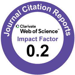 Clarivate Impact Factor 0.2