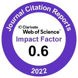 Clarivate Impact Factor 0.6