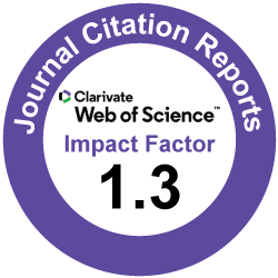 Clarivate Impact Factor 1.3