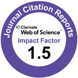 Clarivate Impact Factor 1.5