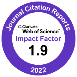 Clarivate Impact Factor 1.9