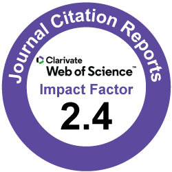 Clarivate Impact Factor 2.4