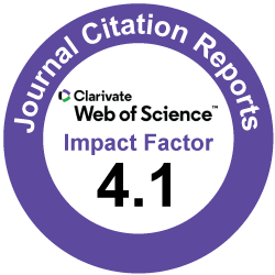 Clarivate Impact Factor 4.1