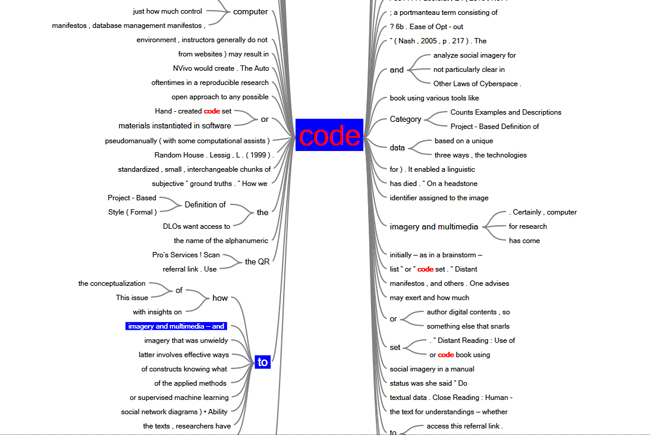 Coding Word Tree Visualization